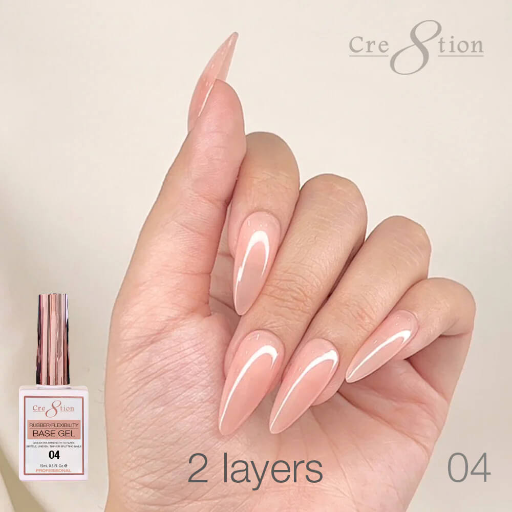 Cre8tion Rubber/ Flexibility Base Gel 0.5oz #04