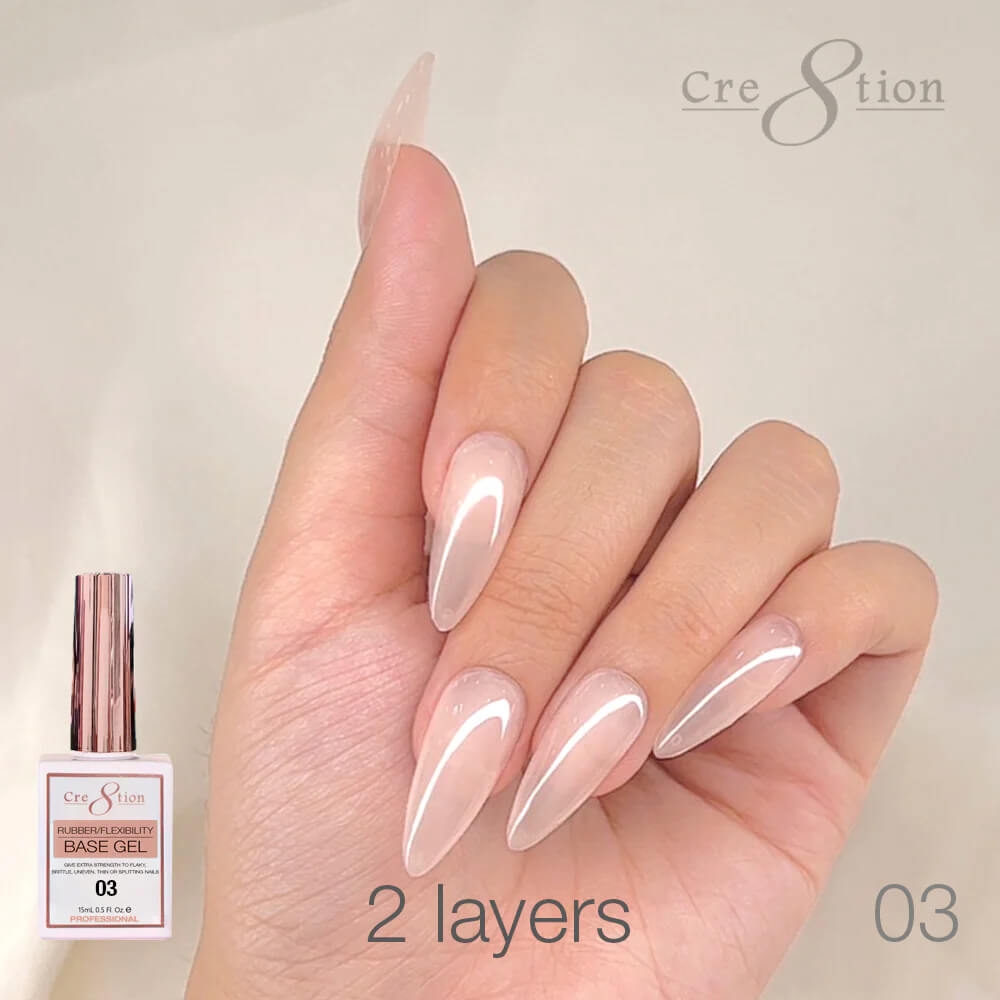 Cre8tion Rubber/ Flexibility Base Gel 0.5oz #03