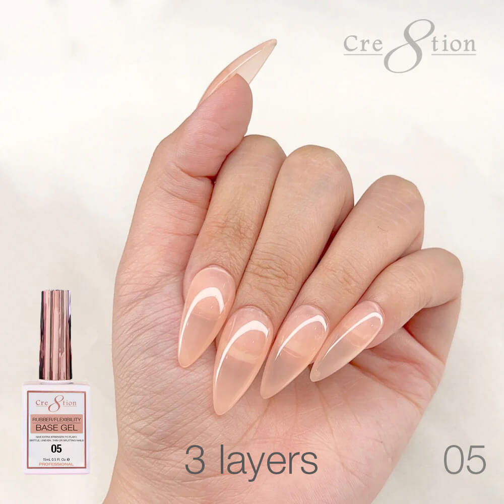 Cre8tion Rubber/ Flexibility Base Gel 0.5oz #05