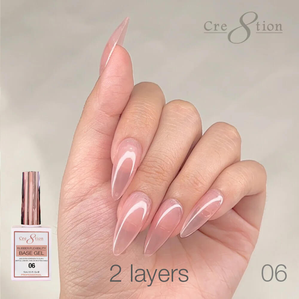 Cre8tion Rubber/ Flexibility Base Gel 0.5oz #06