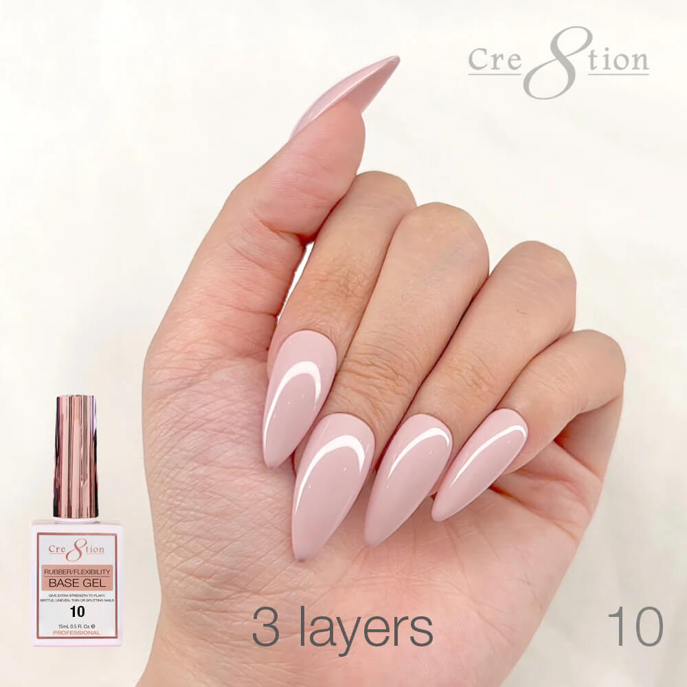 Cre8tion Rubber/ Flexibility Base Gel 0.5oz #10