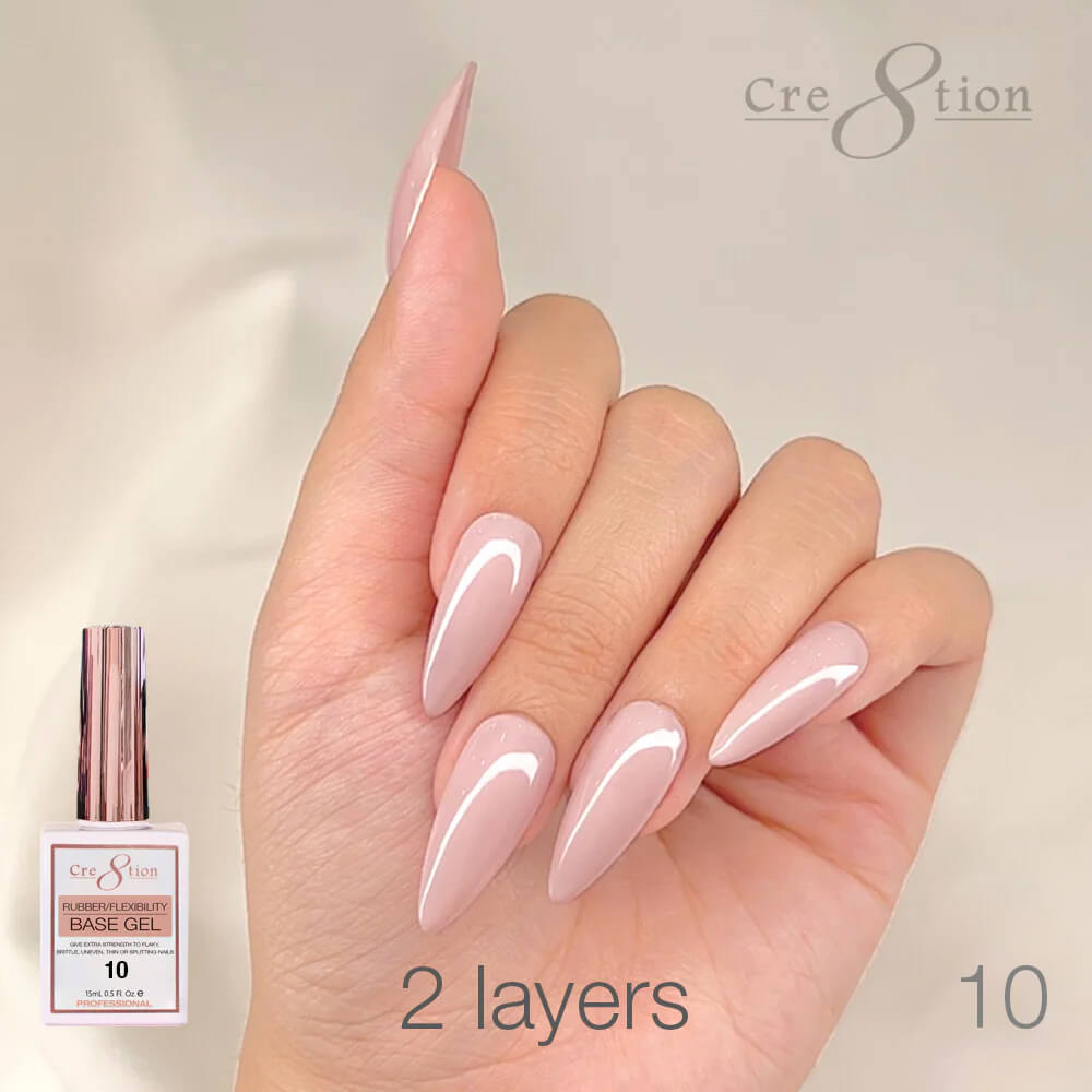 Cre8tion Rubber/ Flexibility Base Gel 0.5oz #10