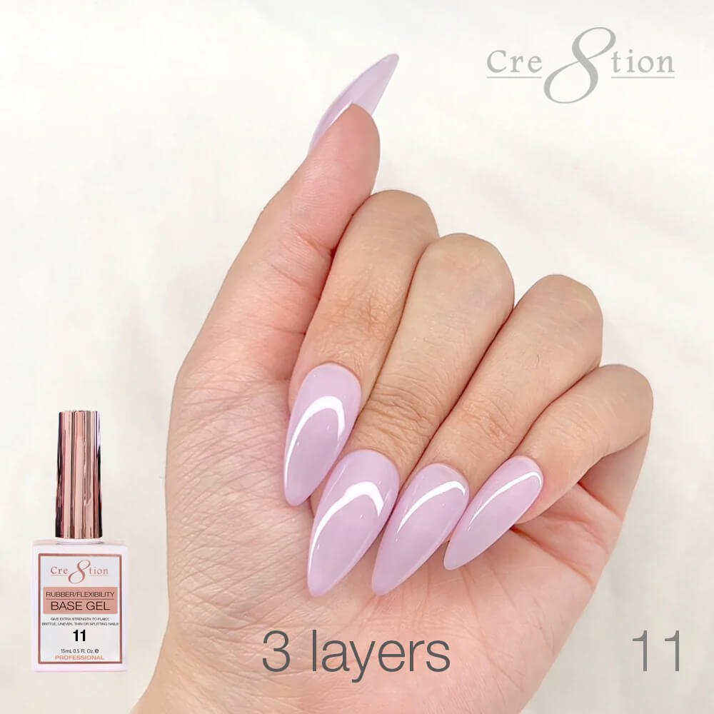 Cre8tion Rubber/ Flexibility Base Gel 0.5oz #11
