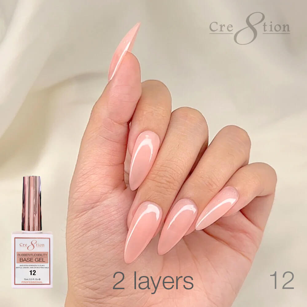 Cre8tion Rubber/ Flexibility Base Gel 0.5oz #12