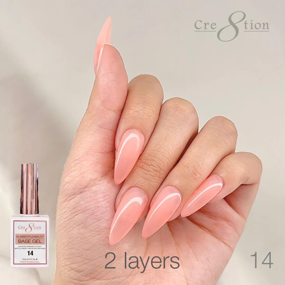 Cre8tion Rubber/ Flexibility Base Gel 0.5oz #14