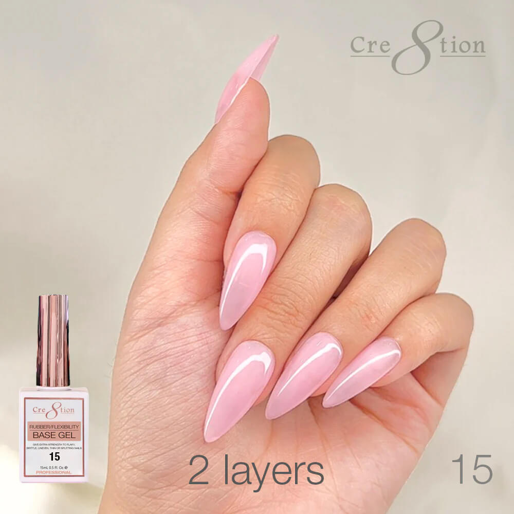 Cre8tion Rubber/ Flexibility Base Gel 0.5oz #15