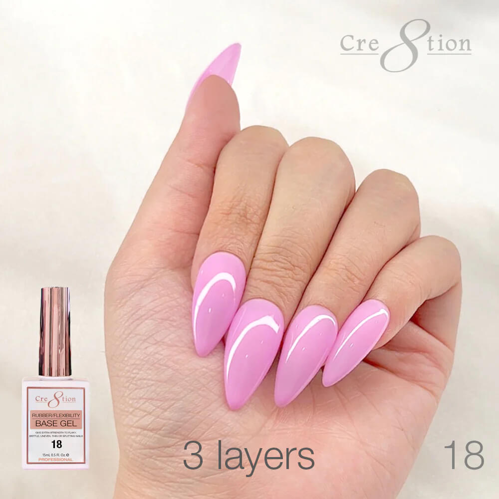 Cre8tion Rubber/ Flexibility Base Gel 0.5oz #18