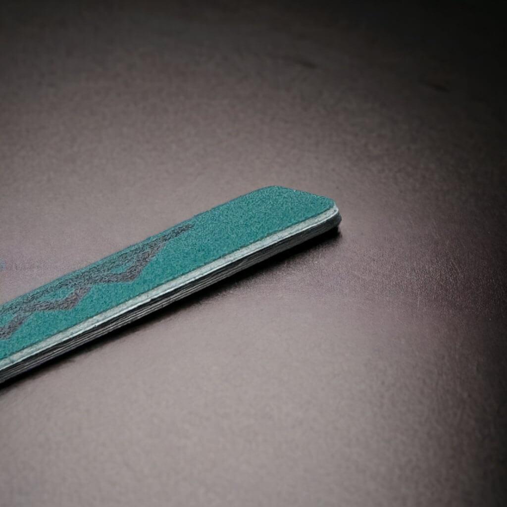 Pyramid Acrylic Nail File - Blue Jumbo 100/100 grit (80_Files + 1 Black Carbon Tape)