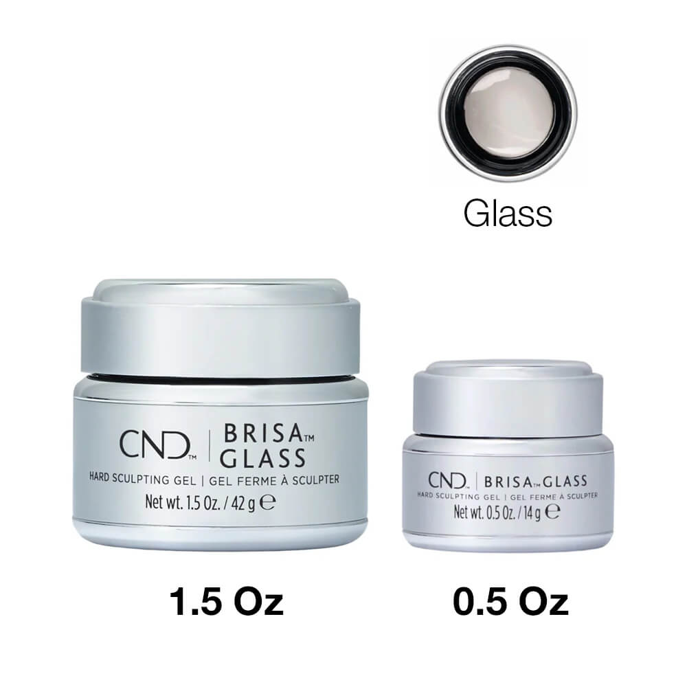 CND Brisa Hard Sculpting Gel 0.5 oz - Glass