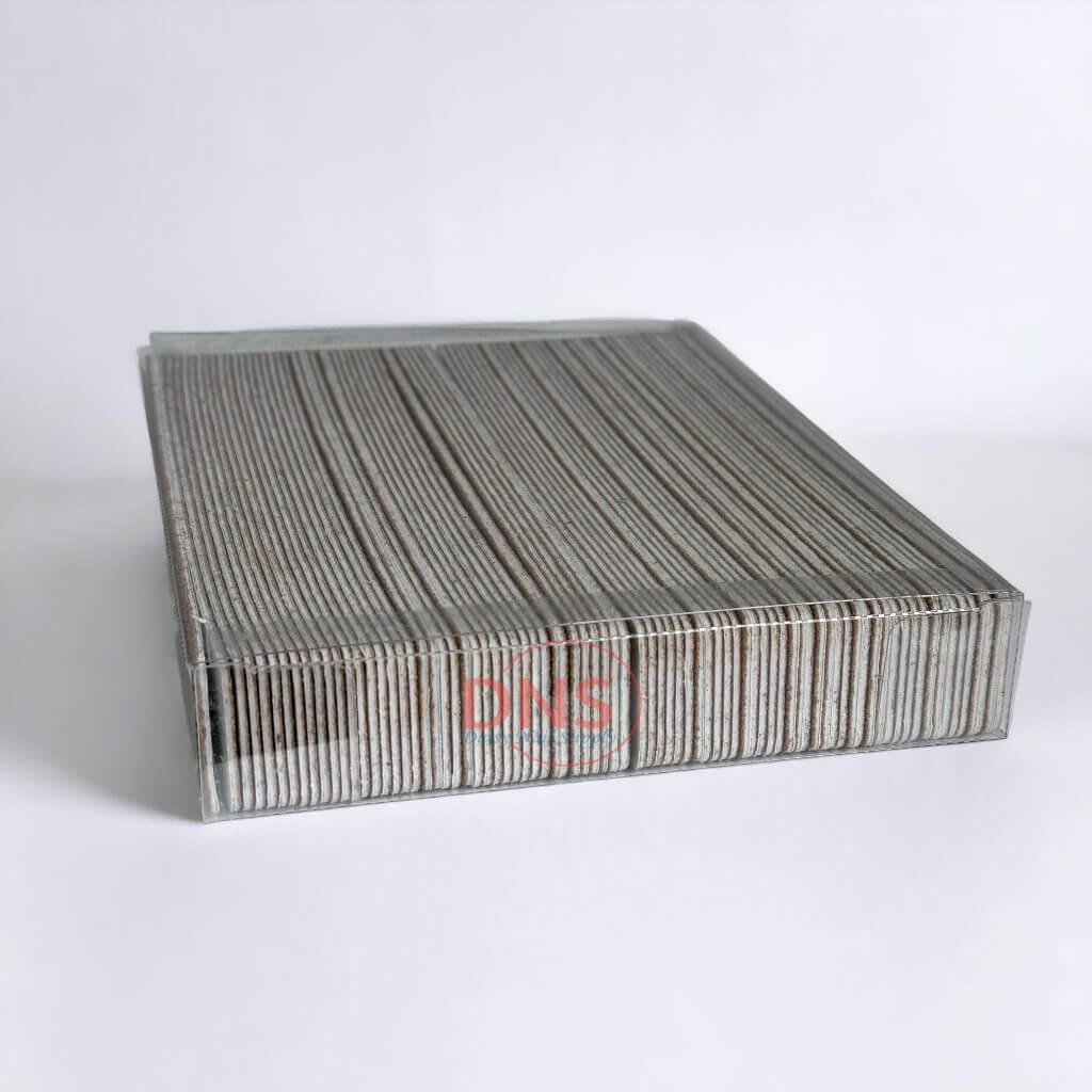 Pyramid Acrylic Nail File - Brown Jumbo 80/80 grit (80_Files + 1 Black Carbon Tape)