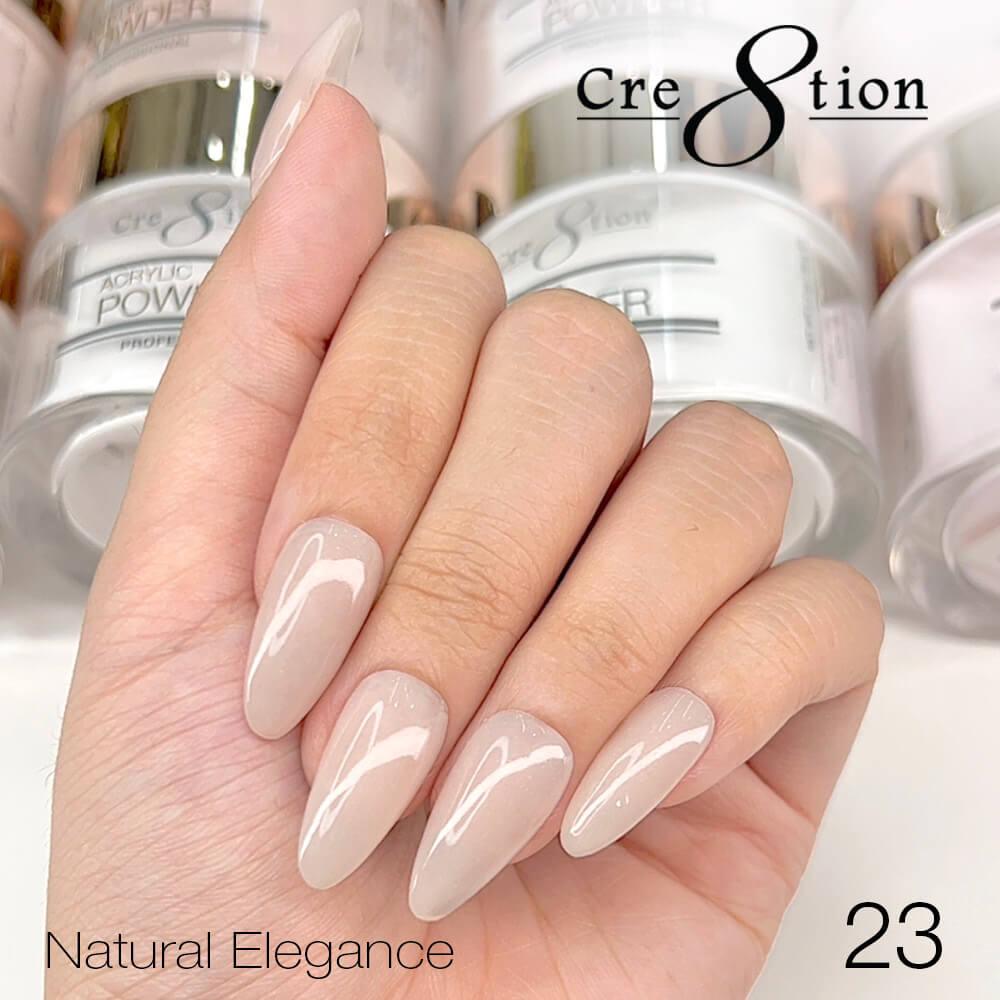 Cre8tion Acrylic Powder 4 Oz - Natural Elegance #23