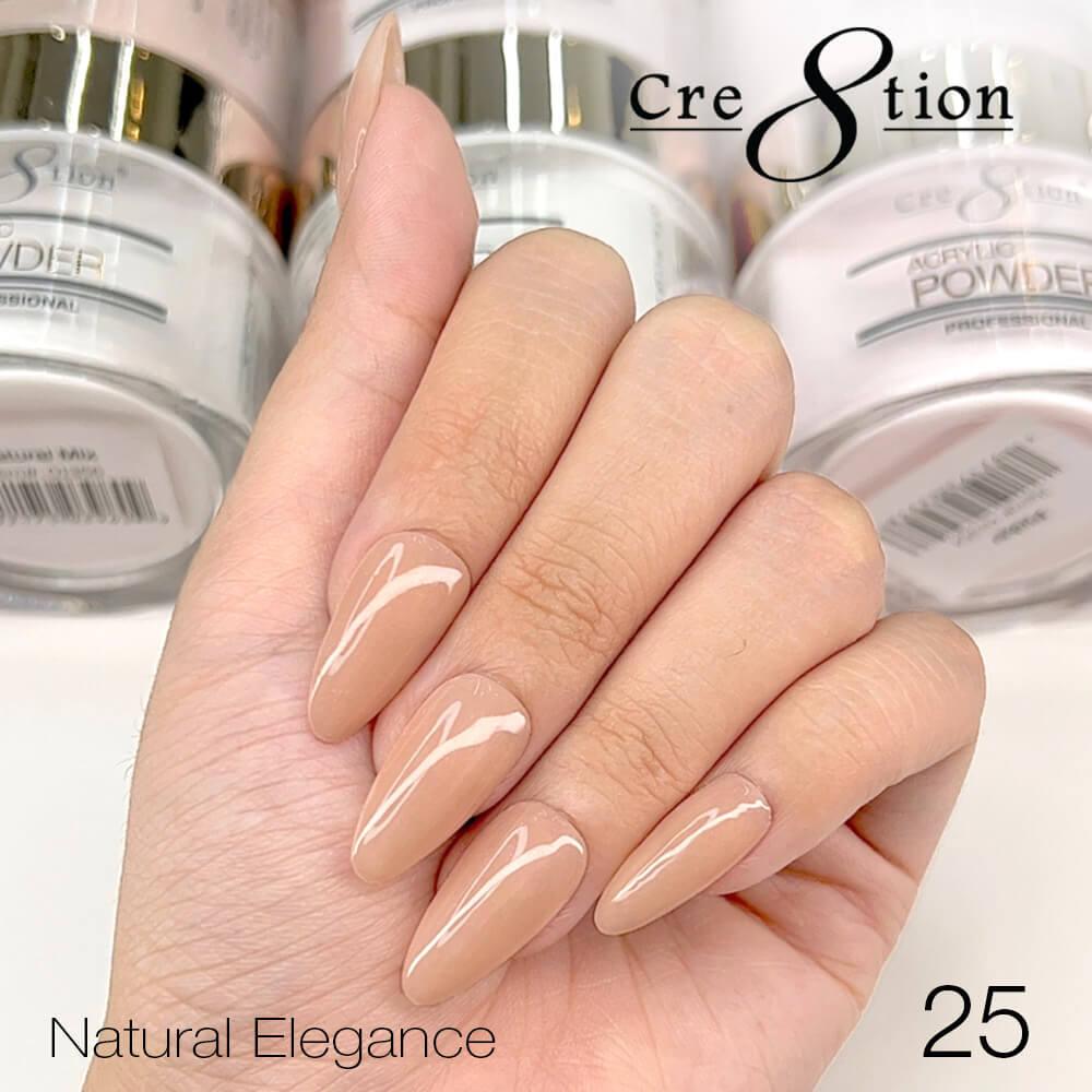 Cre8tion Acrylic Powder 4 Oz - Natural Elegance #25