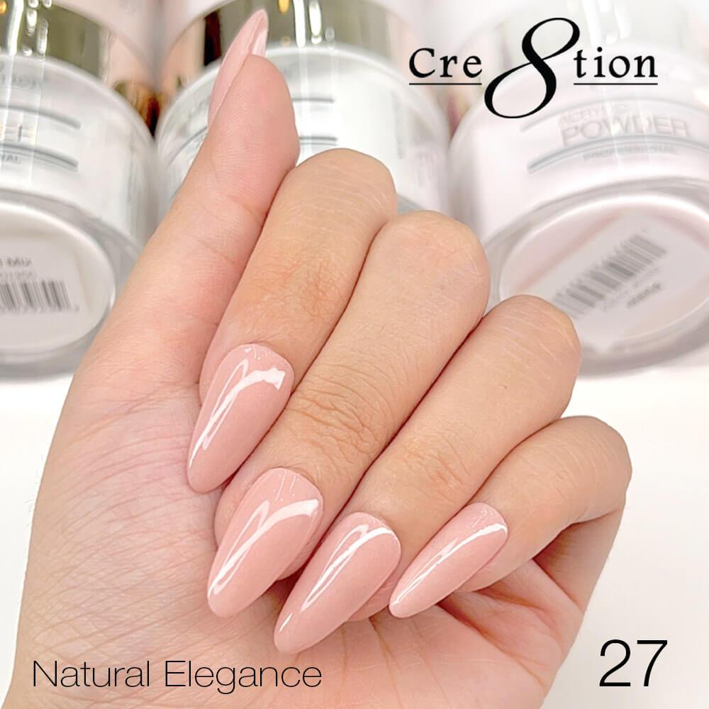 Cre8tion Acrylic Powder 4 Oz - Natural Elegance #27