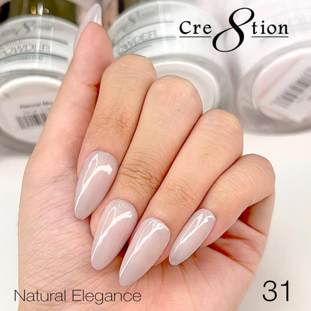 Cre8tion Acrylic Powder 4 Oz - Natural Elegance #31
