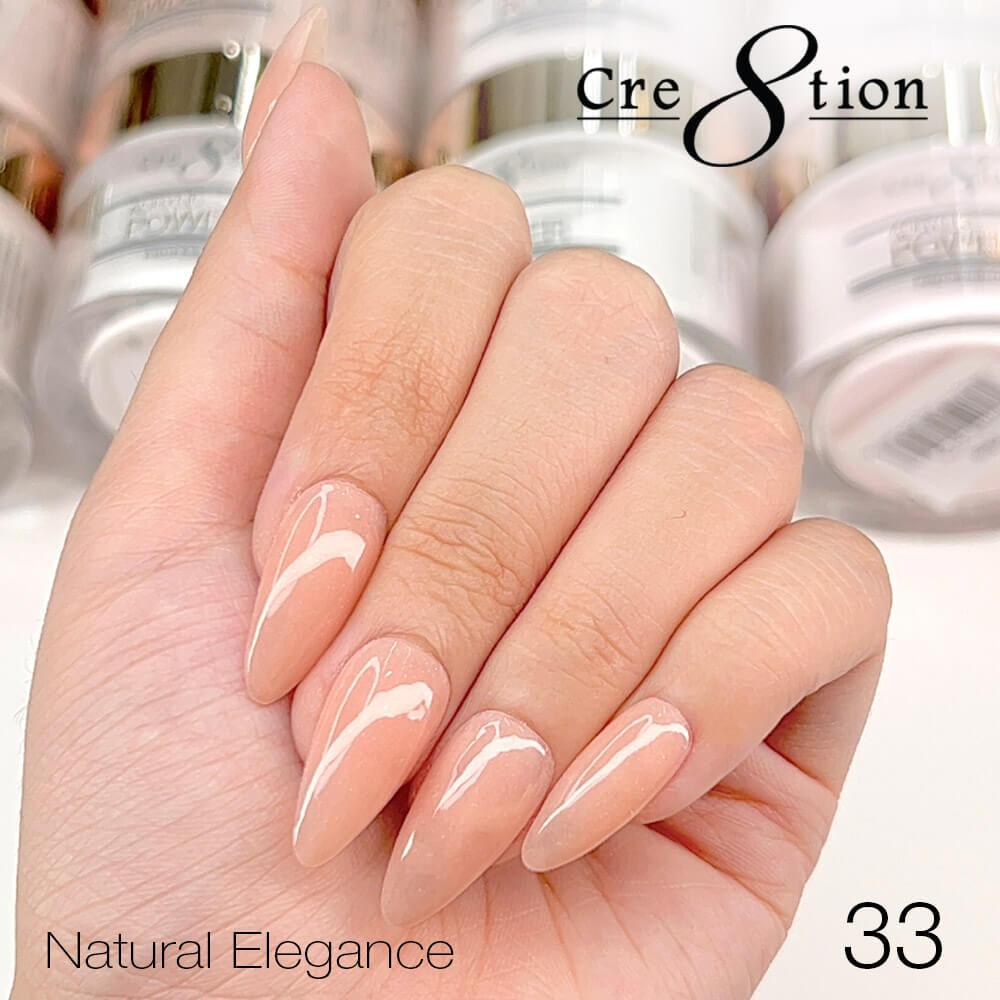 Cre8tion Acrylic Powder 4 Oz - Natural Elegance #33
