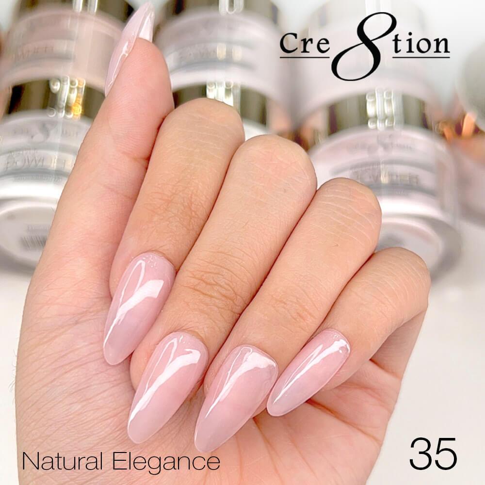 Cre8tion Acrylic Powder 4 Oz - Natural Elegance #35