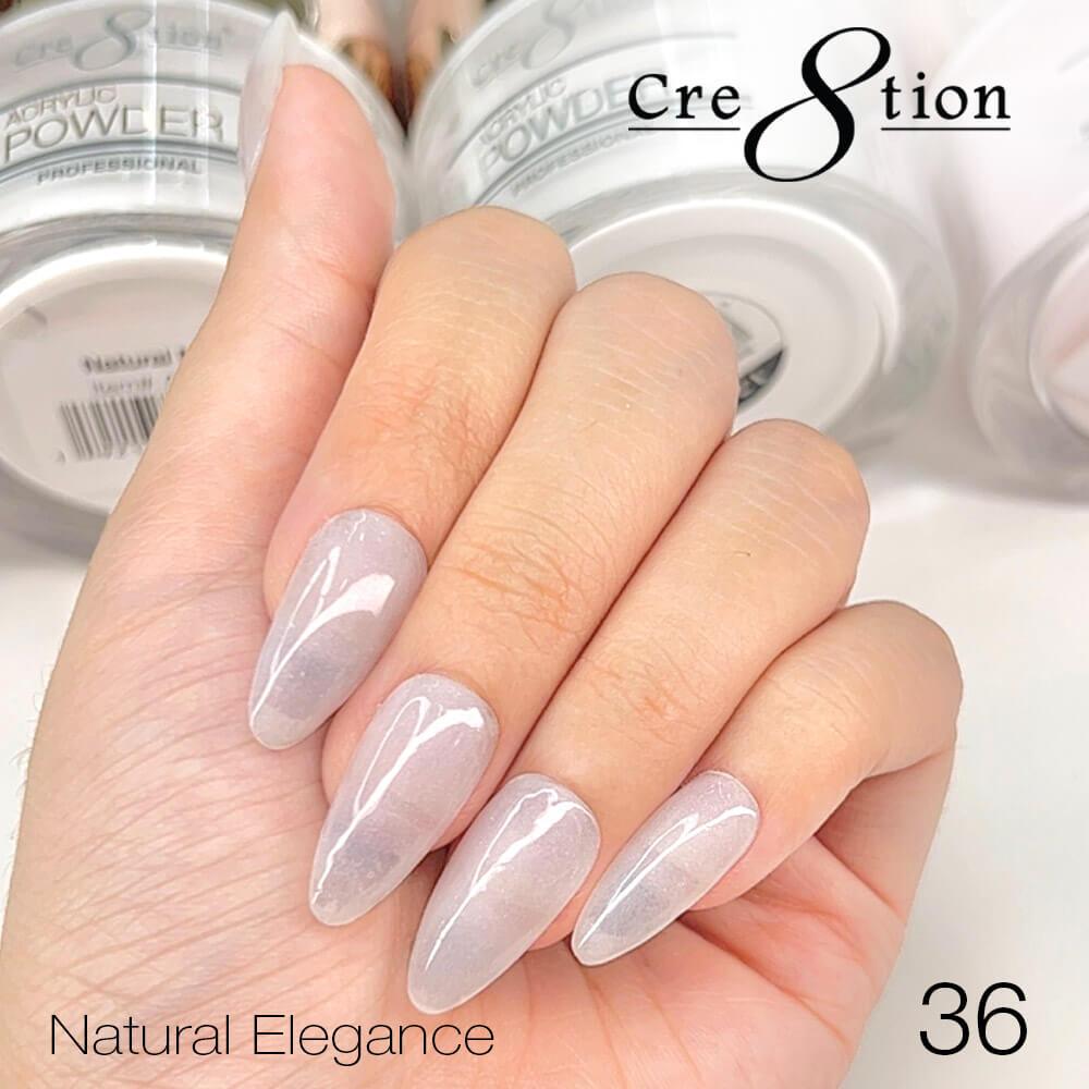 Cre8tion Acrylic Powder 4 Oz - Natural Elegance #36