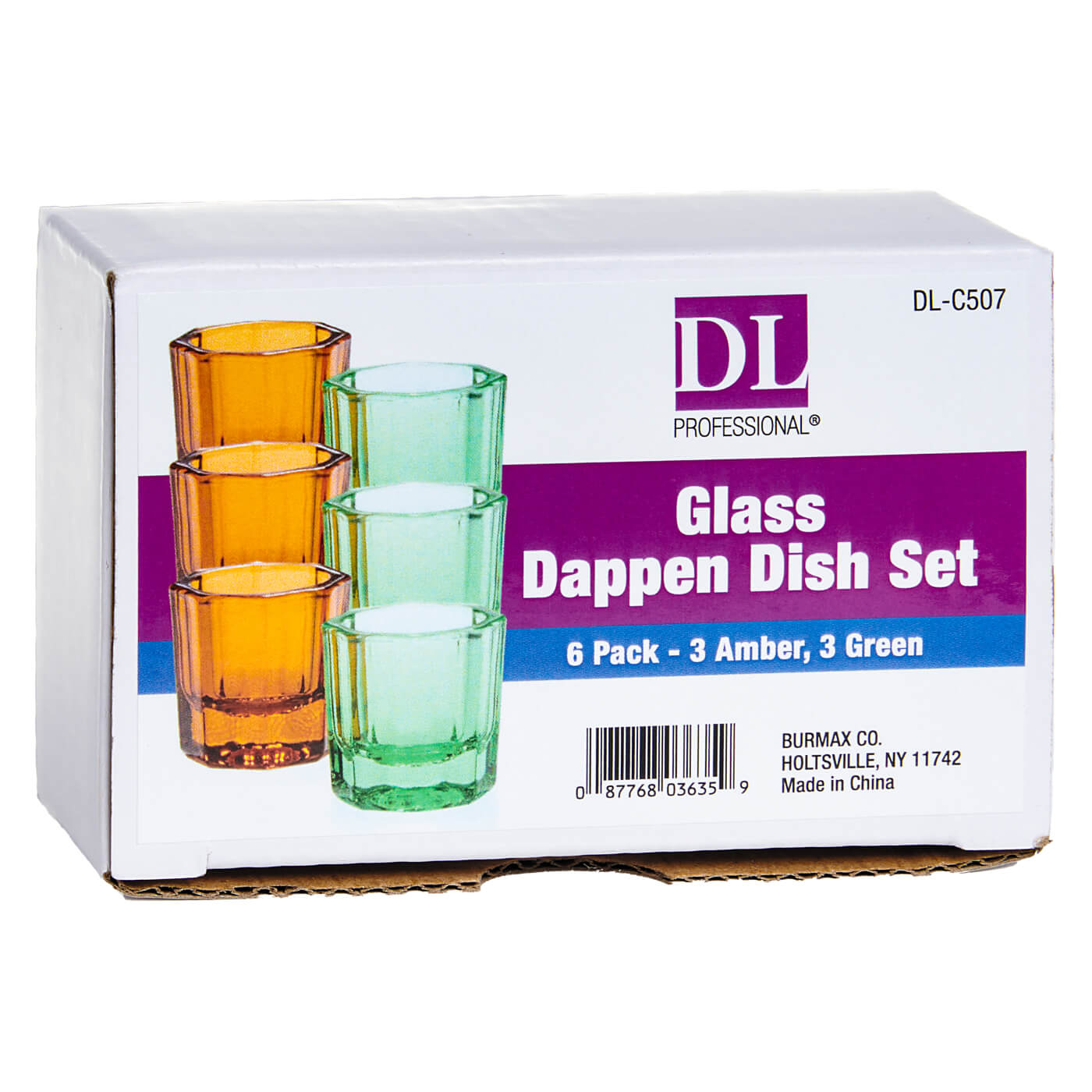 DL Professional Glass Dappen Dish Set 6 Pack (Item DL - C507)