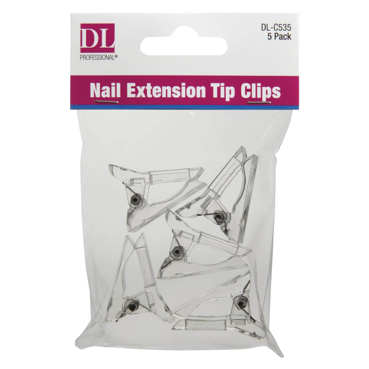 DL Pro Nail Extension Tip Clips - 5 pk. Item# DL - C535