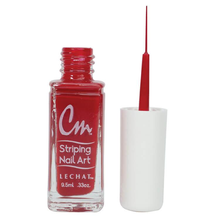 Lechat CM Striping Nail Art Lacquer .33 Oz - CM10 Just Red
