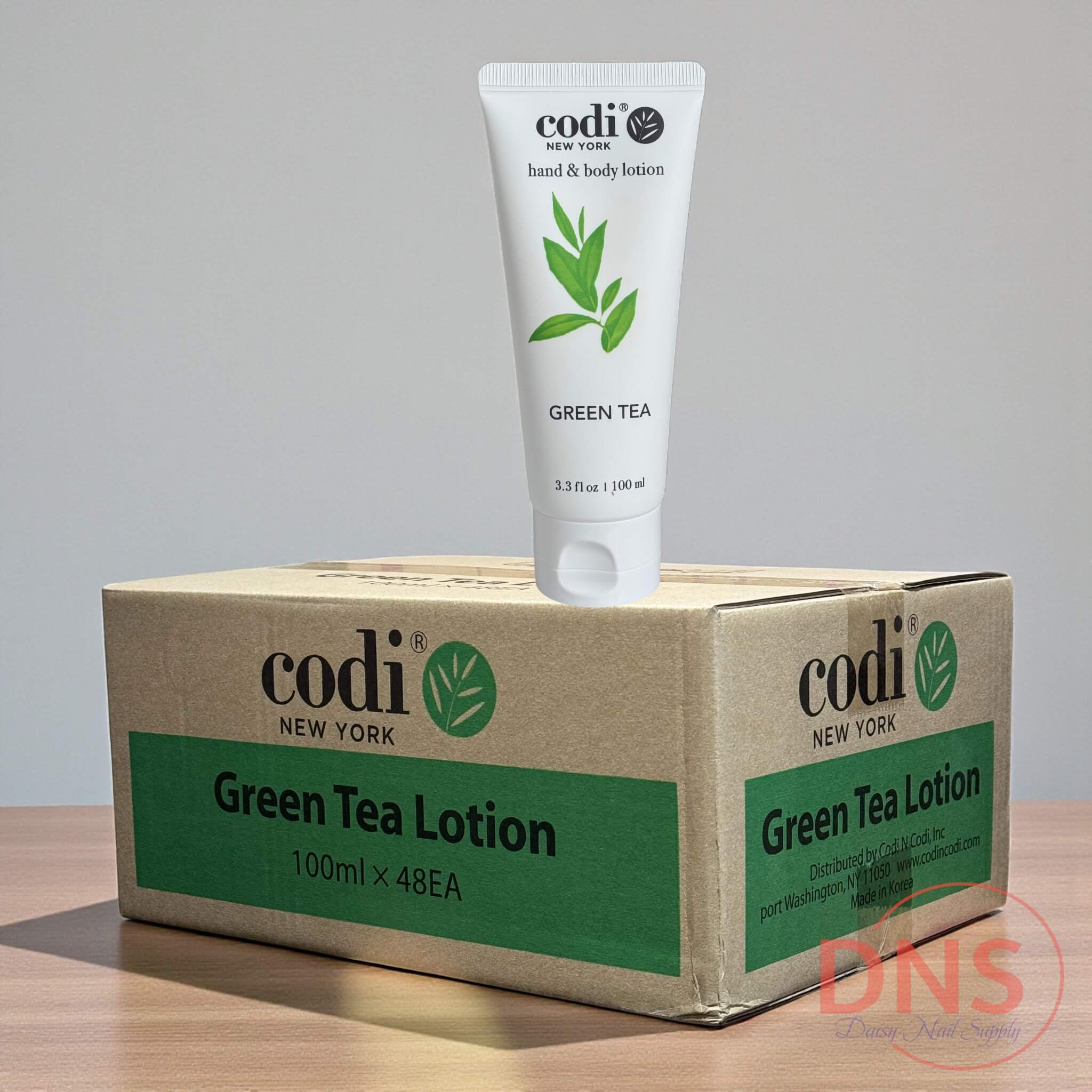 Codi Hand and Body Lotion 3.3 Fl Oz - GREEN TEA (Case_48 tubes)