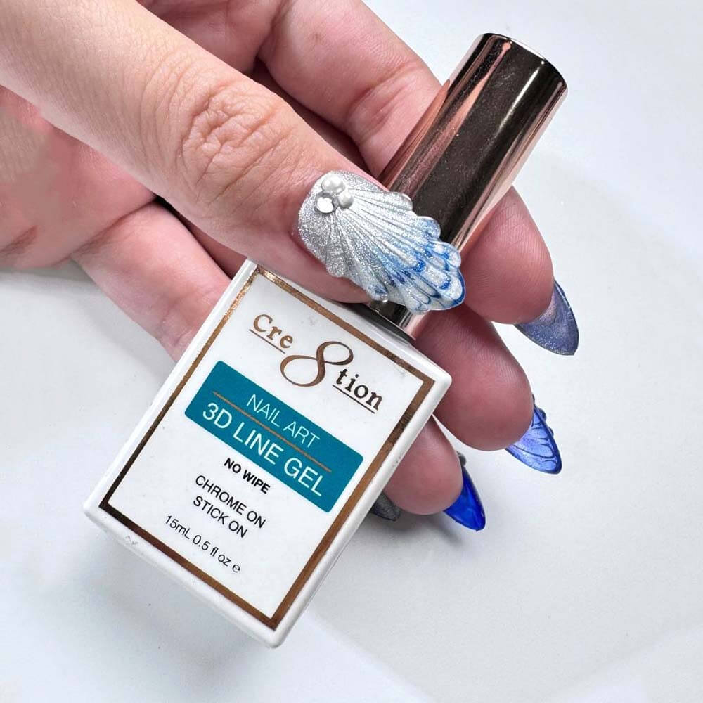 Cre8tion Nail Art 3D Line Gel 0.5oz - Clear item# 1101-1334