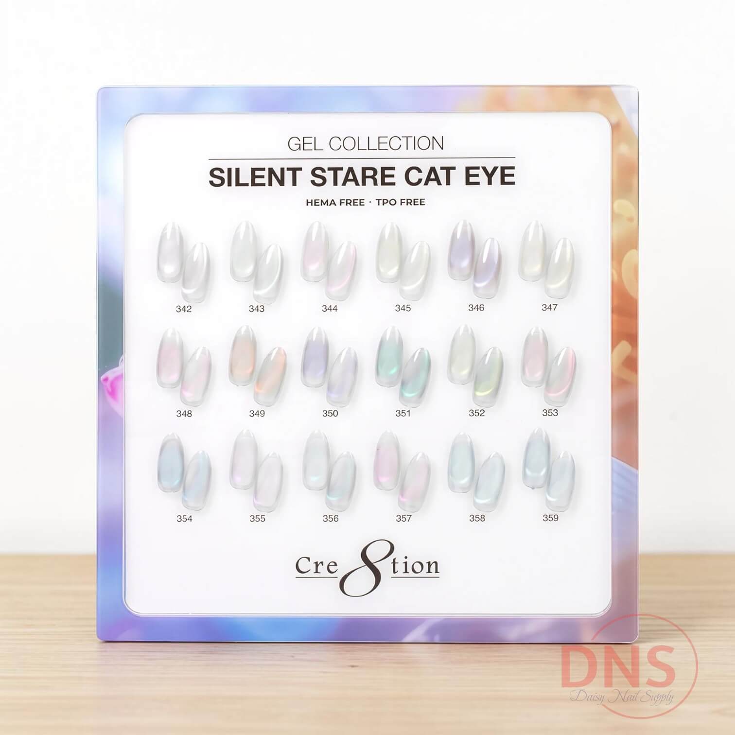 Cre8tion Gel Cat Eye - SILENT STARE Kit - 18 Colors + Color Chart Free
