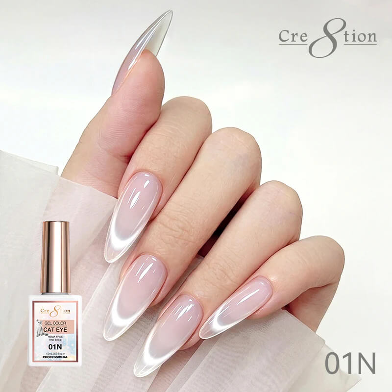 Cre8tion Cat Eye Soak Off Gel 0.5oz 01N