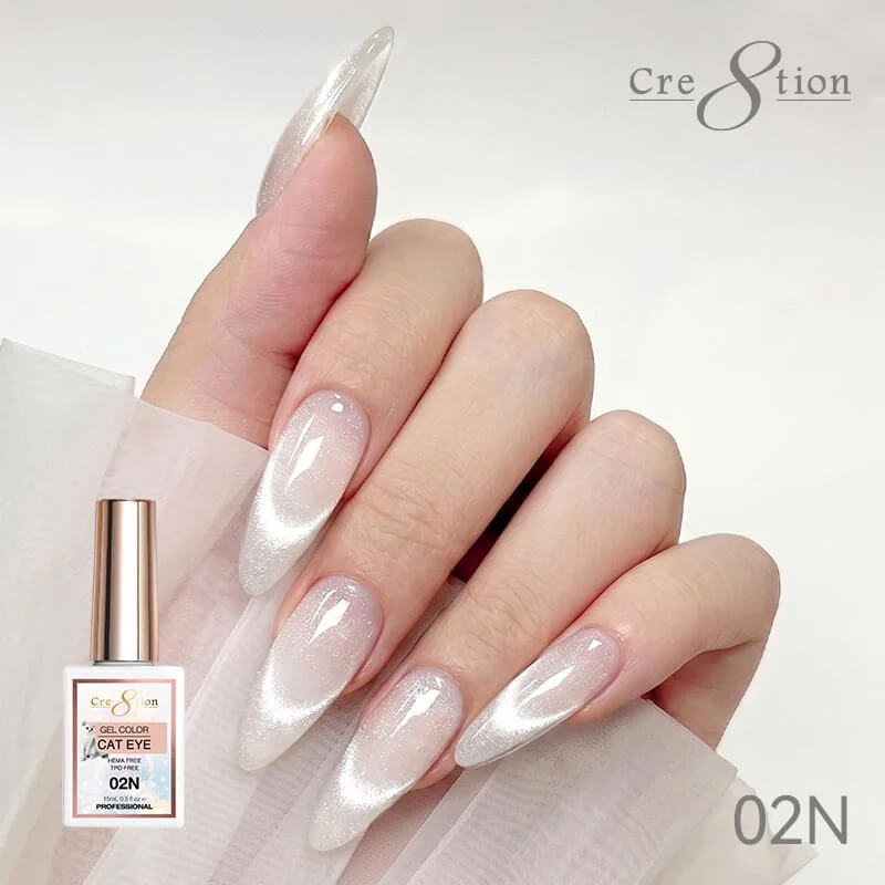 Cre8tion Cat Eye Soak Off Gel 0.5oz 02N