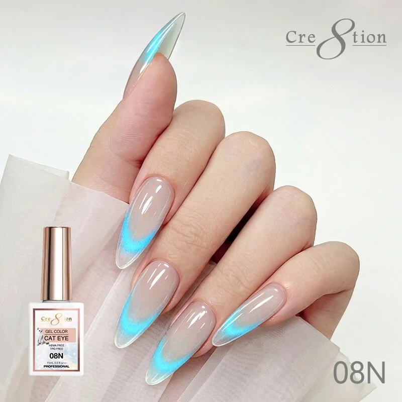 Cre8tion Cat Eye Soak Off Gel 0.5oz 08N