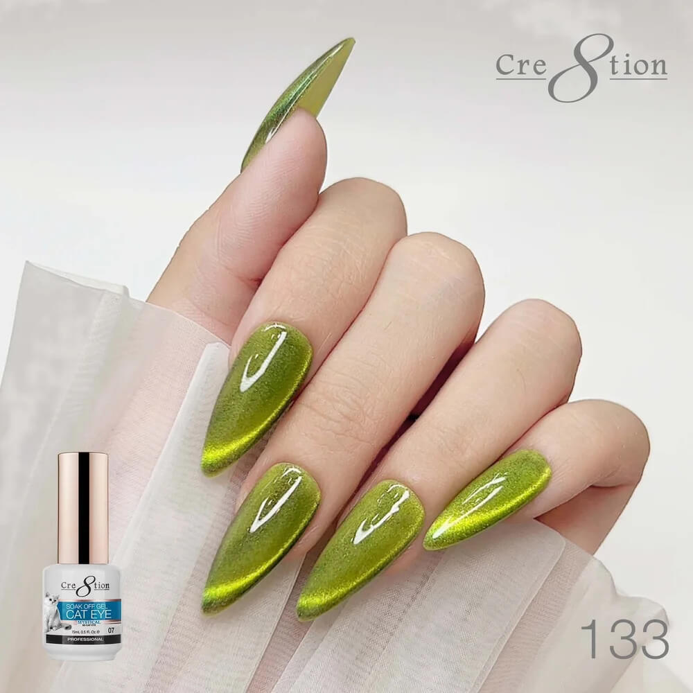 Cre8tion Soak Off  Gel Cat Eye 0.5 Oz #133
