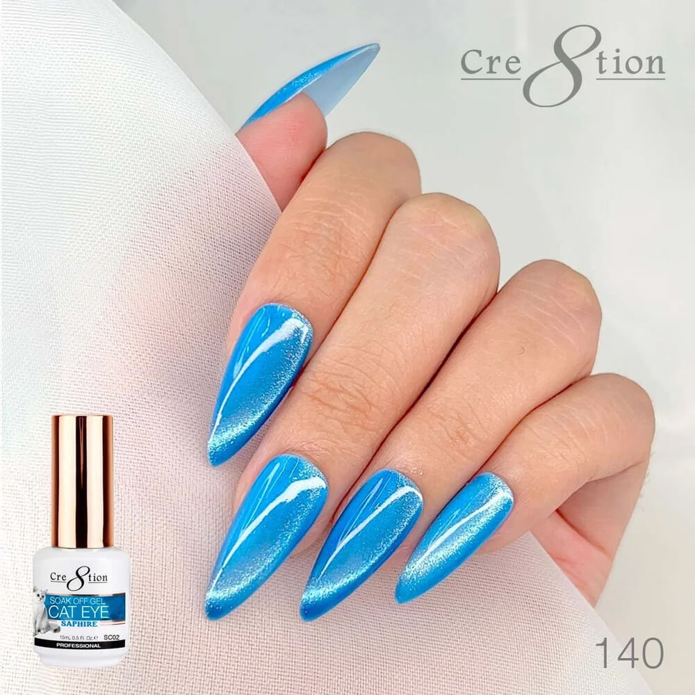 Cre8tion Soak Off  Gel Cat Eye 0.5 Oz #140