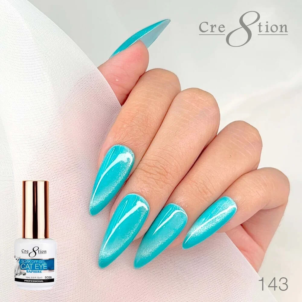 Cre8tion Soak Off  Gel Cat Eye 0.5 Oz #143