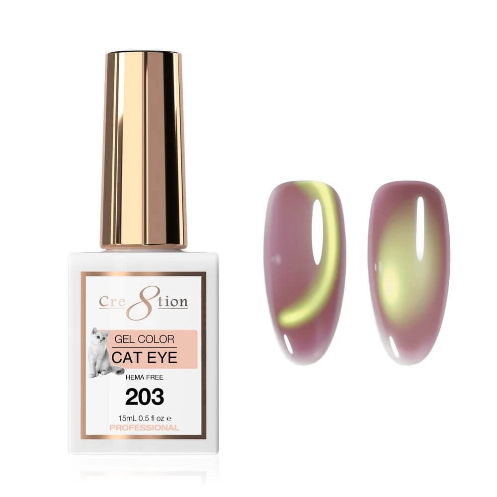 Cre8tion Soak Off  Gel Cat Eye 0.5 Oz #203