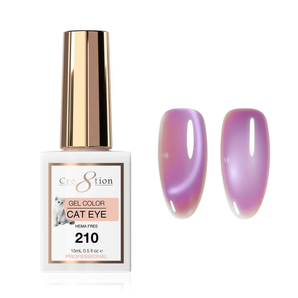 Cre8tion Soak Off  Gel Cat Eye 0.5 Oz #210