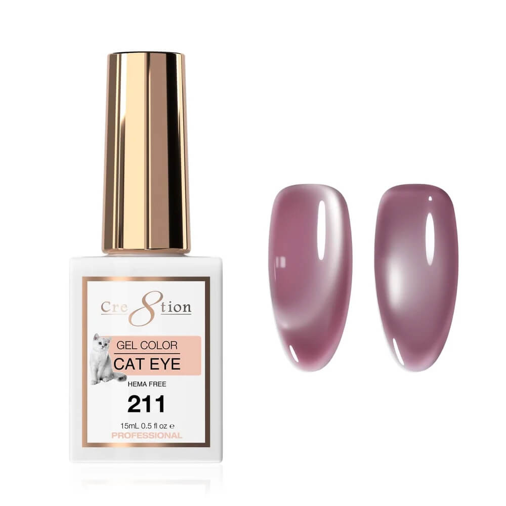 Cre8tion Soak Off  Gel Cat Eye 0.5 Oz #211