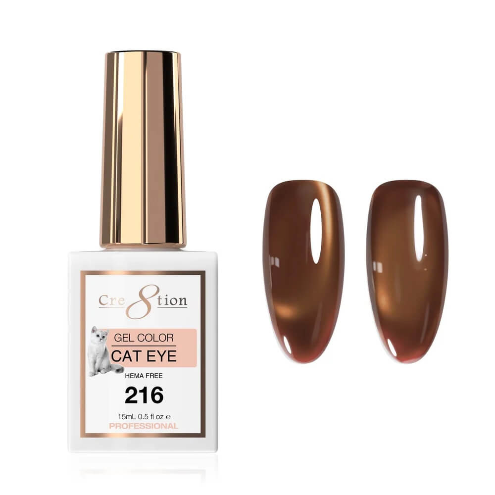 Cre8tion Soak Off  Gel Cat Eye 0.5 Oz #216