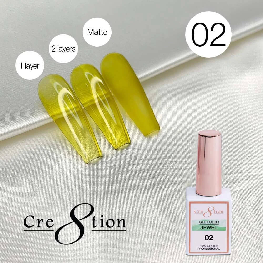 Cre8tion Soak Off gel Jelly - Jewel #02