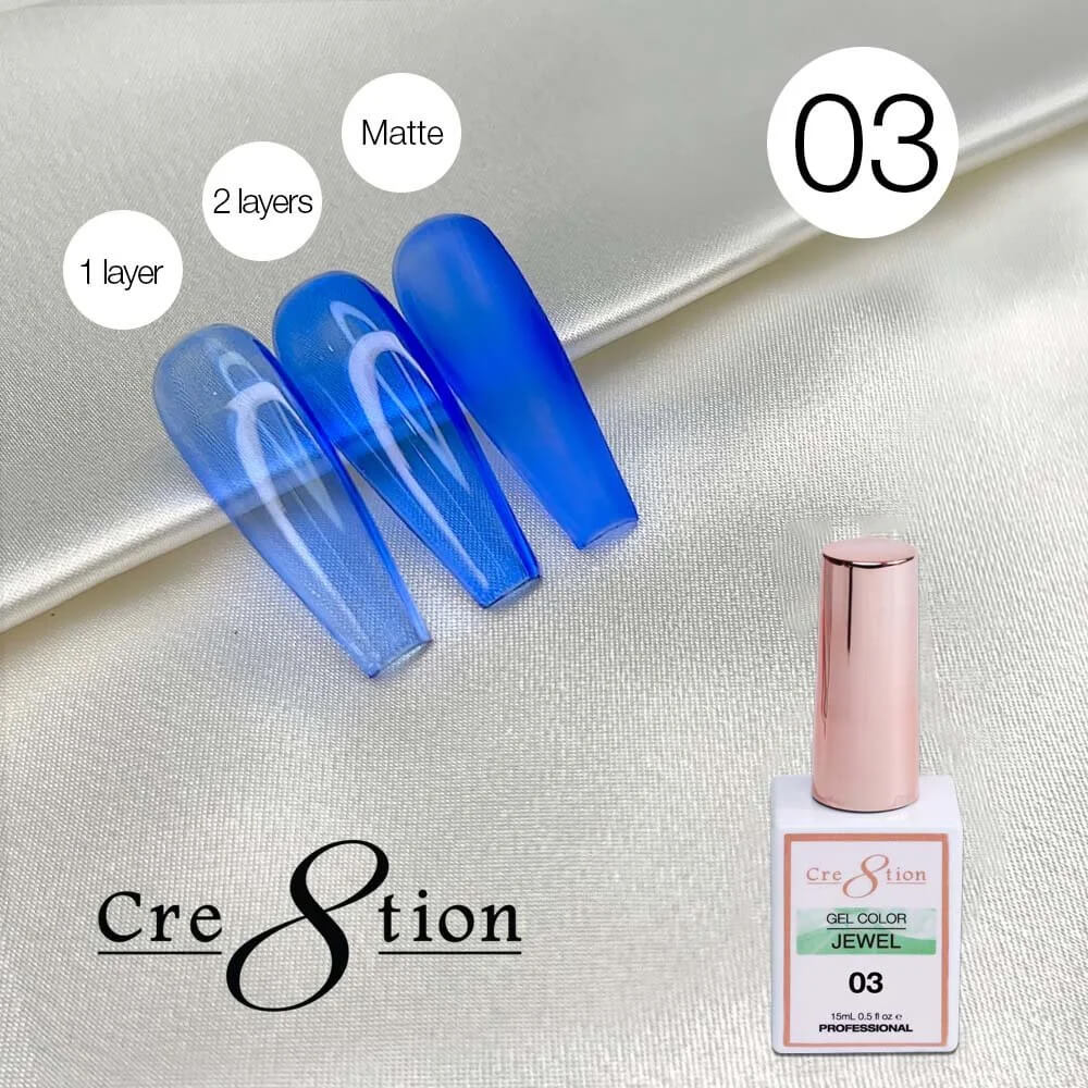 Cre8tion Soak Off gel Jelly - Jewel #03