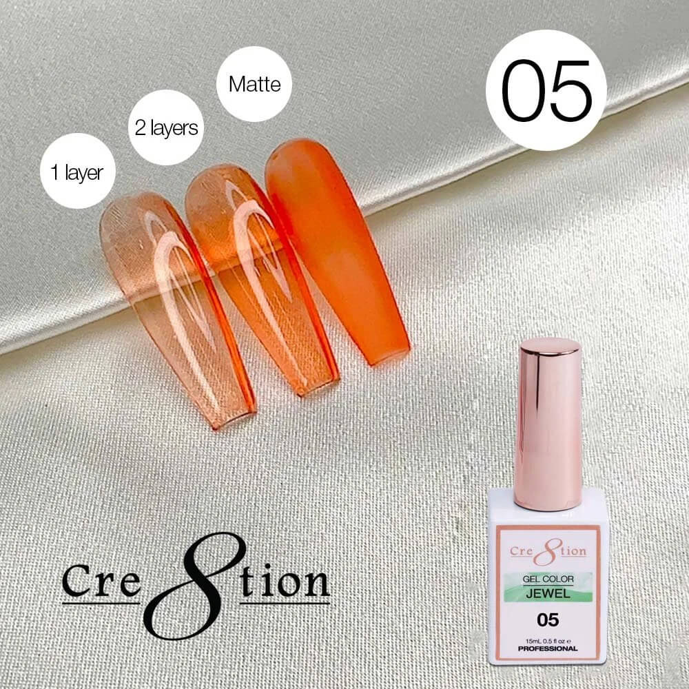 Cre8tion Soak Off gel Jelly - Jewel #05
