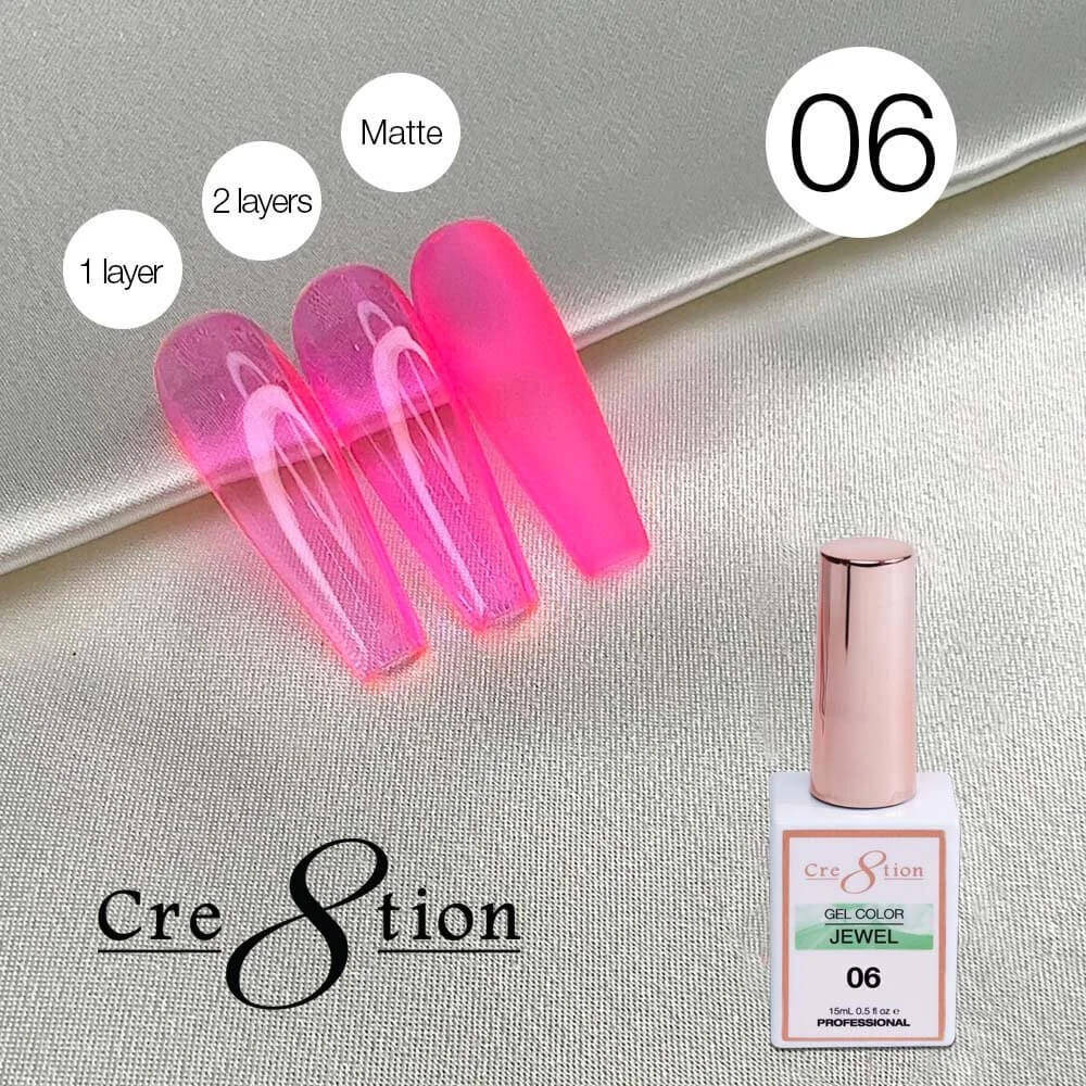 Cre8tion Soak Off gel Jelly - Jewel #06