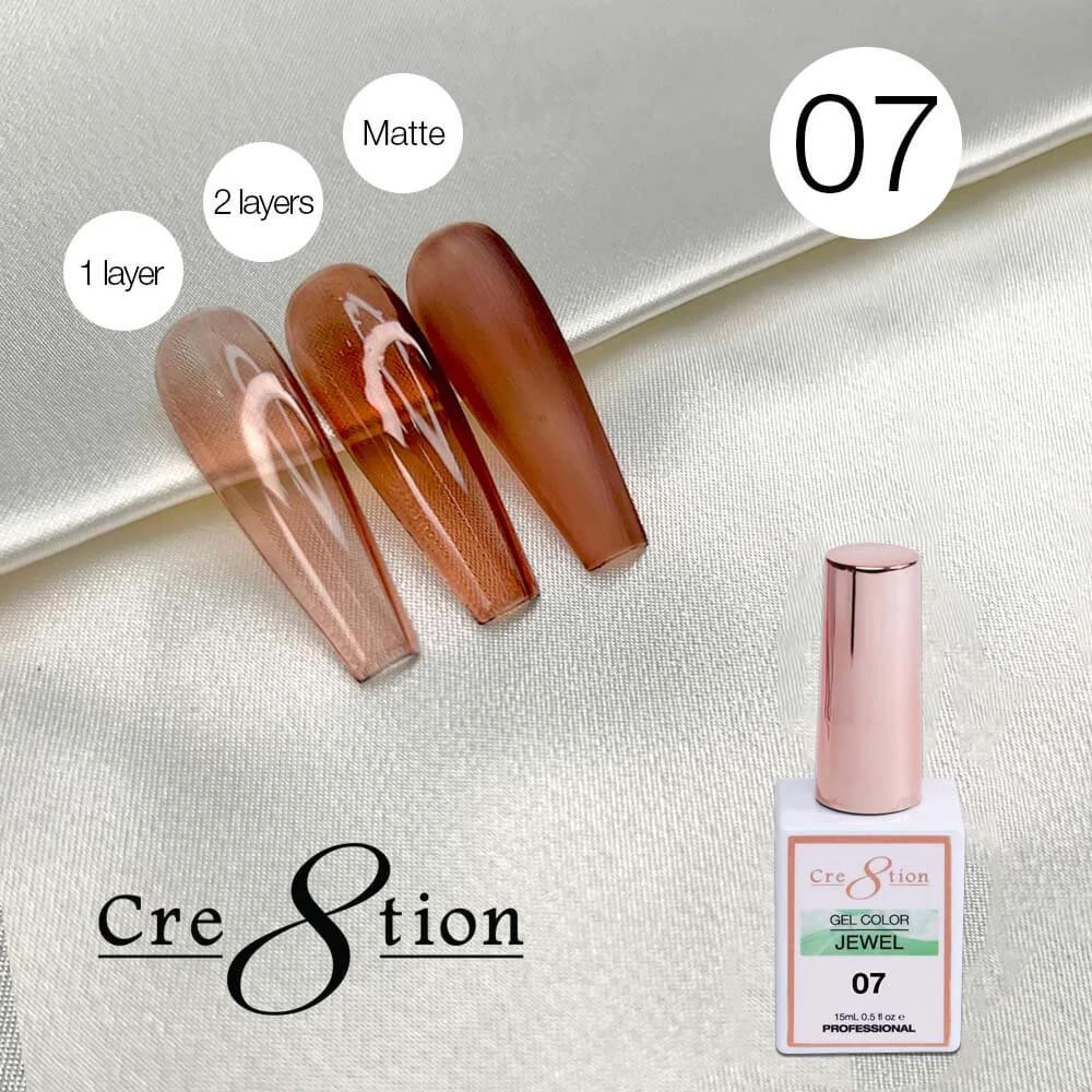 Cre8tion Soak Off gel Jelly - Jewel #07