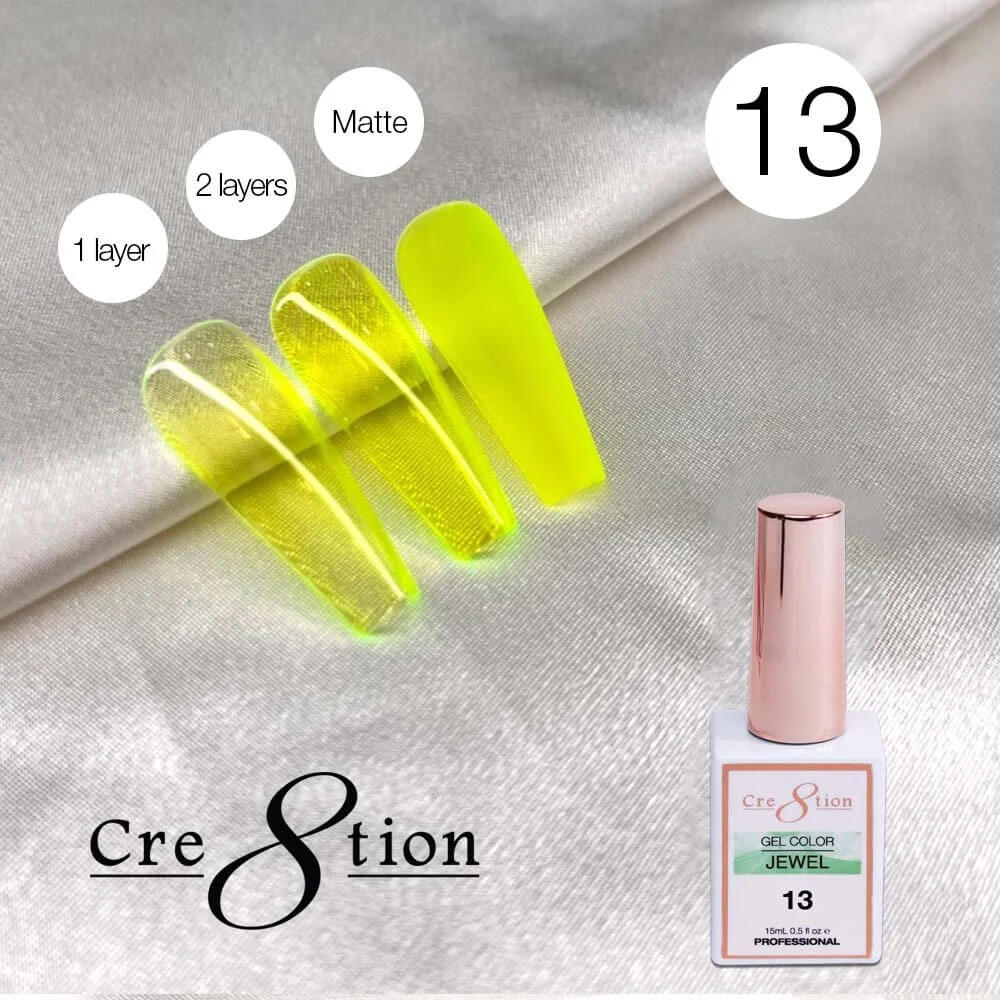 Cre8tion Soak Off gel Jelly - Jewel #13