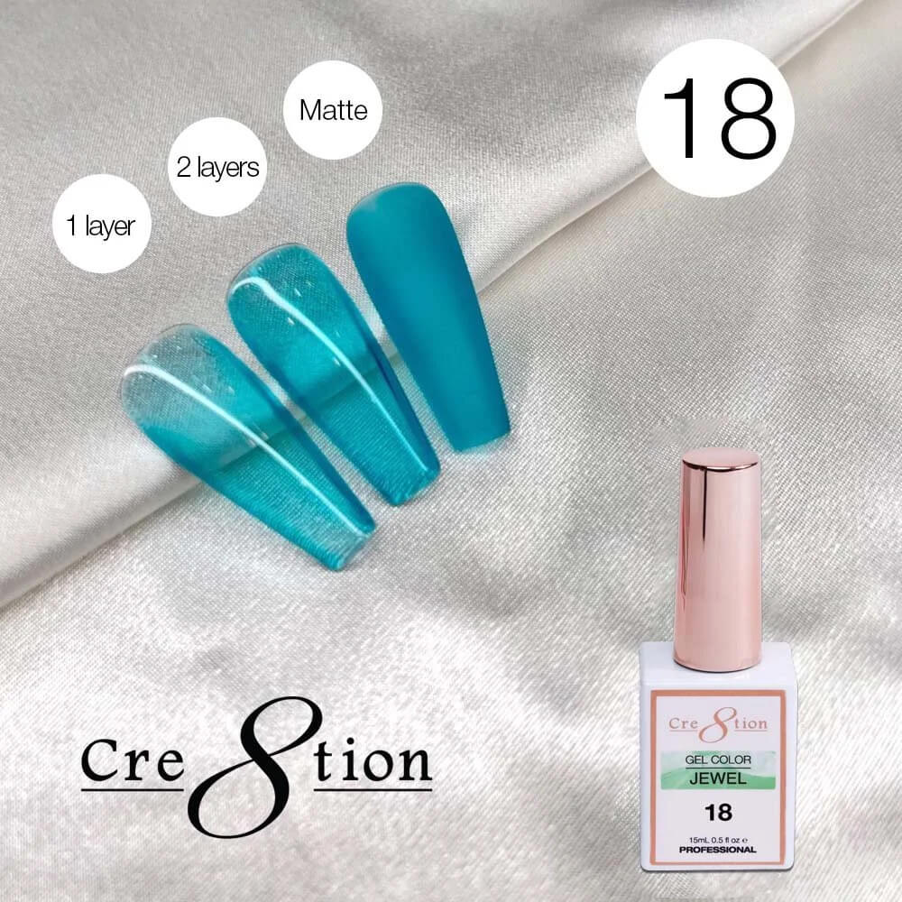 Cre8tion Soak Off gel Jelly - Jewel #18