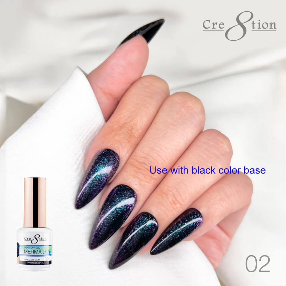 Cre8tion Soak Off Gel - Mermaid Collection #02