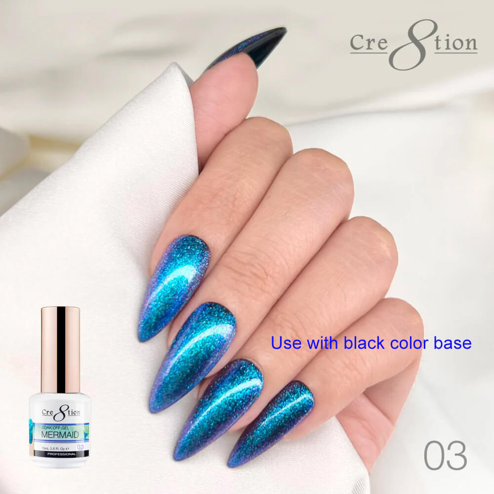 Cre8tion Soak Off Gel - Mermaid Collection #03