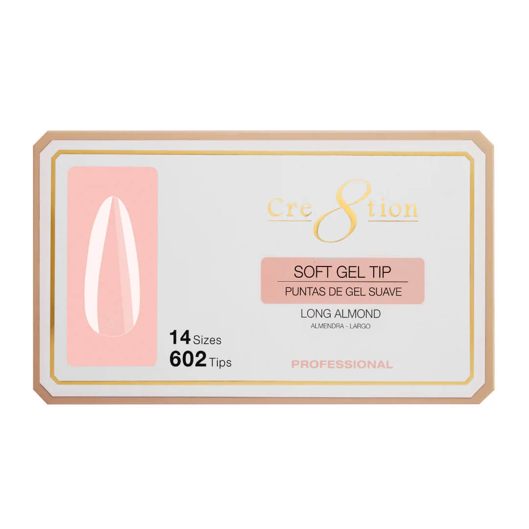 Cre8tion Soft Gel Tips - Long Almond