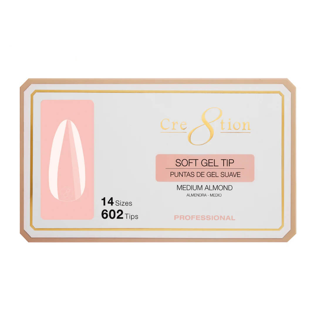 Cre8tion Soft Gel Tips - Medium Almond