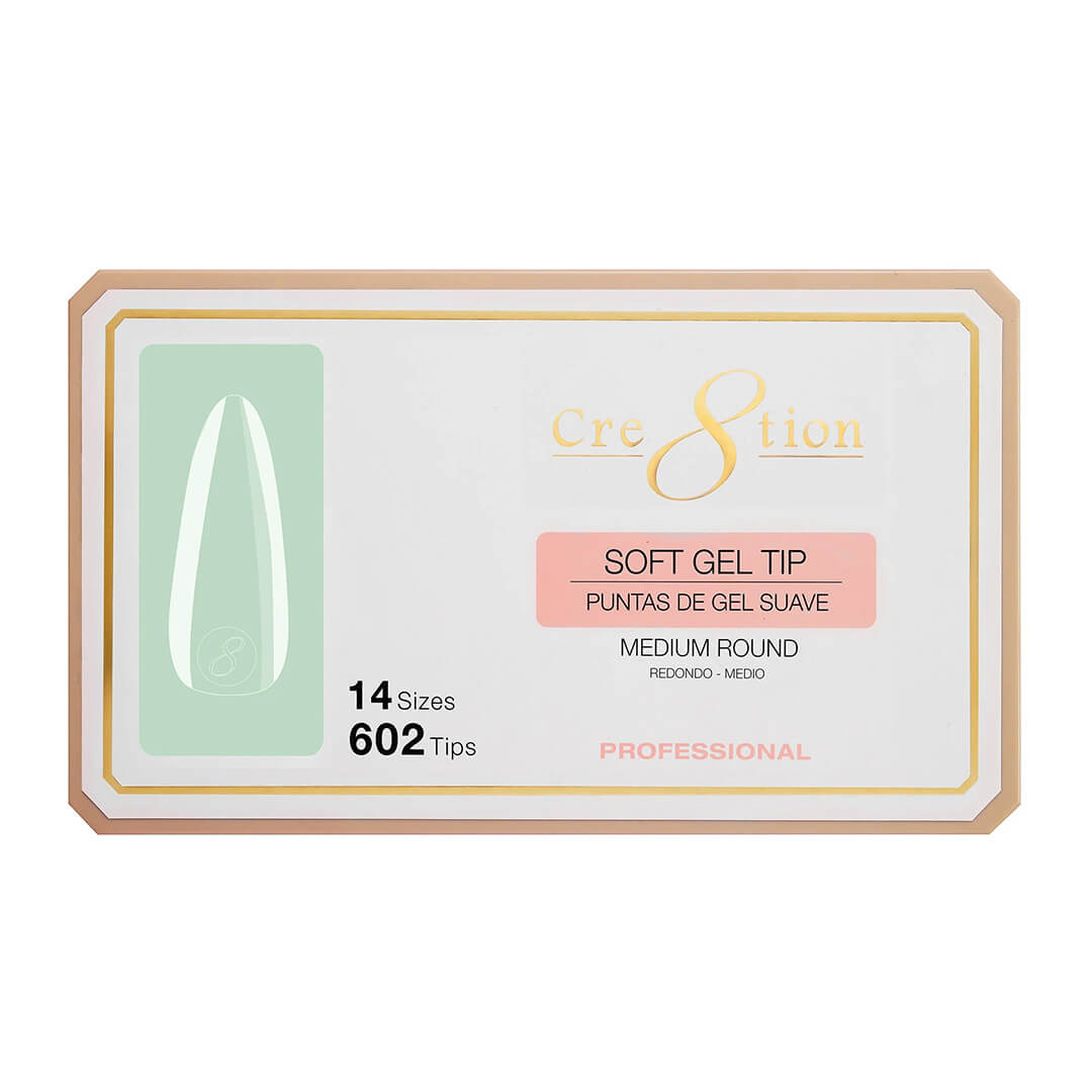 Cre8tion Soft Gel Tips - Medium Round