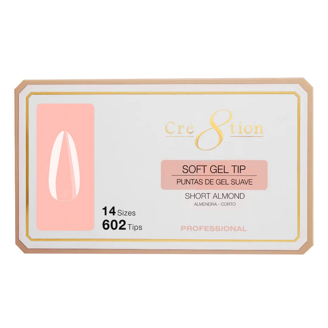 Cre8tion Soft Gel Tips - Short Almond